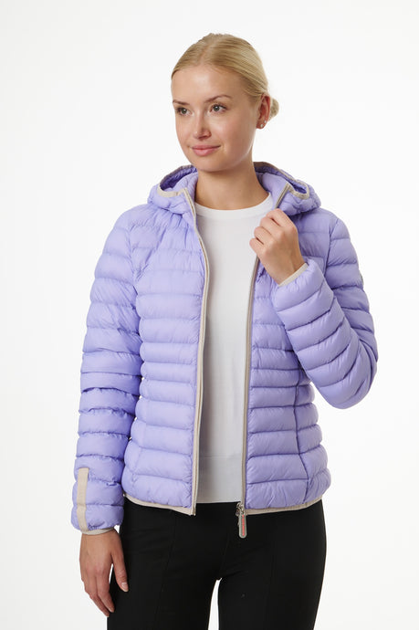 Elfy Vegan Down Short Jacket | Lavender