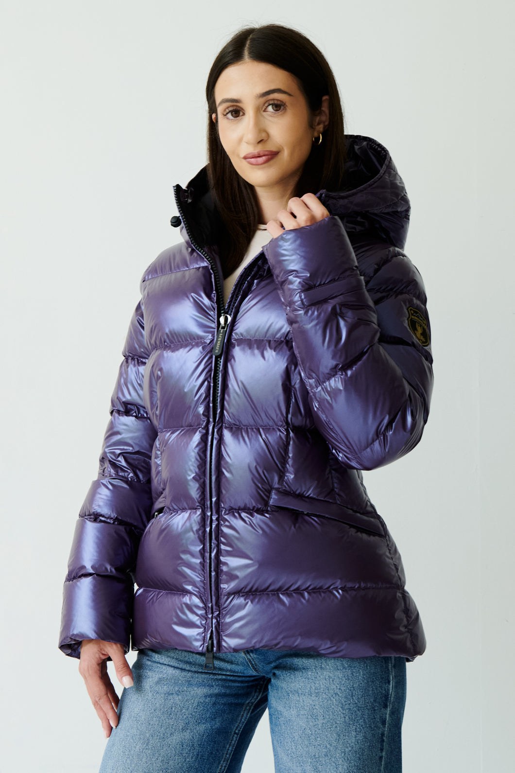 Eline Down Jacket | Aubergine 2