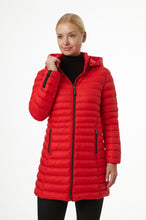 Load image into Gallery viewer, Julie Vegan Down Coat| Chili Red 2
