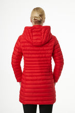 Load image into Gallery viewer, Julie Vegan Down Coat| Chili Red 3
