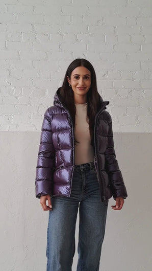 Eline Down Jacket | Aubergine