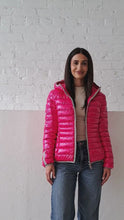 Load and play video in Gallery viewer, Elfy Vegan Down Short Jacket | Flash Pink
